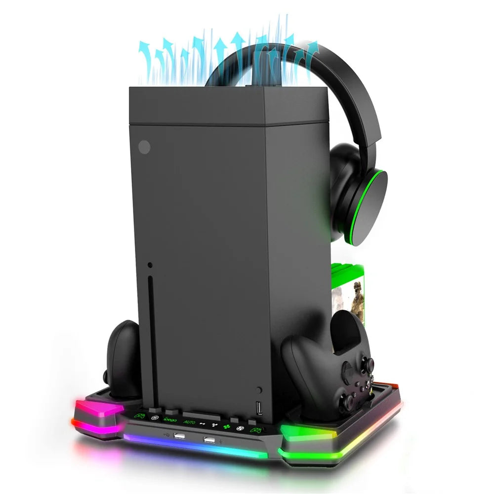 IPEGA PG-XBX028S For Xbox Series X Cooling Stand Dual Controller Charging Dock with RGB Light - 5