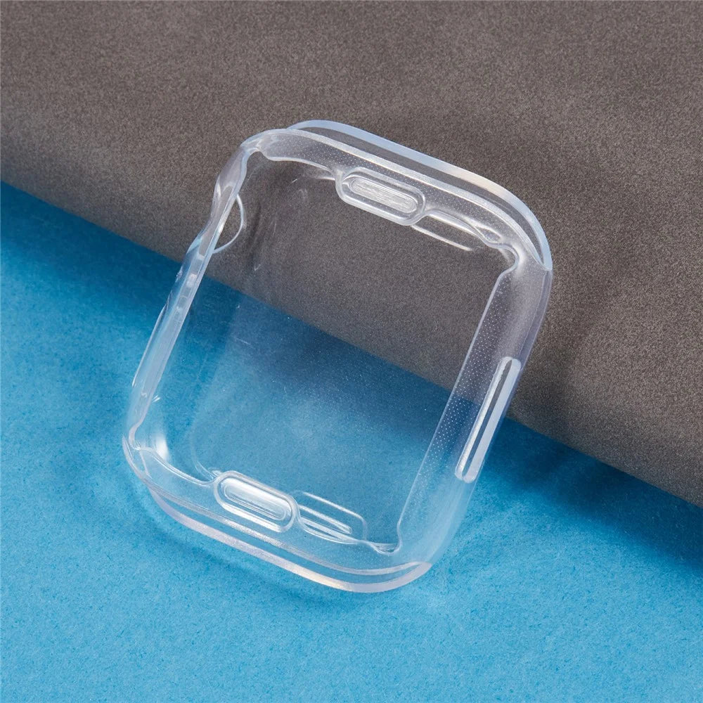 For Apple Watch Series 3 / 2 / 1 38mm Watch Case Full Coverage Flexible TPU Protective Cover - Transparent White - 3