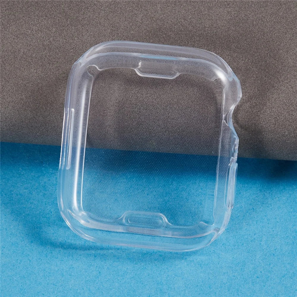 For Apple Watch Series 3 / 2 / 1 38mm Watch Case Full Coverage Flexible TPU Protective Cover - Transparent White - 4