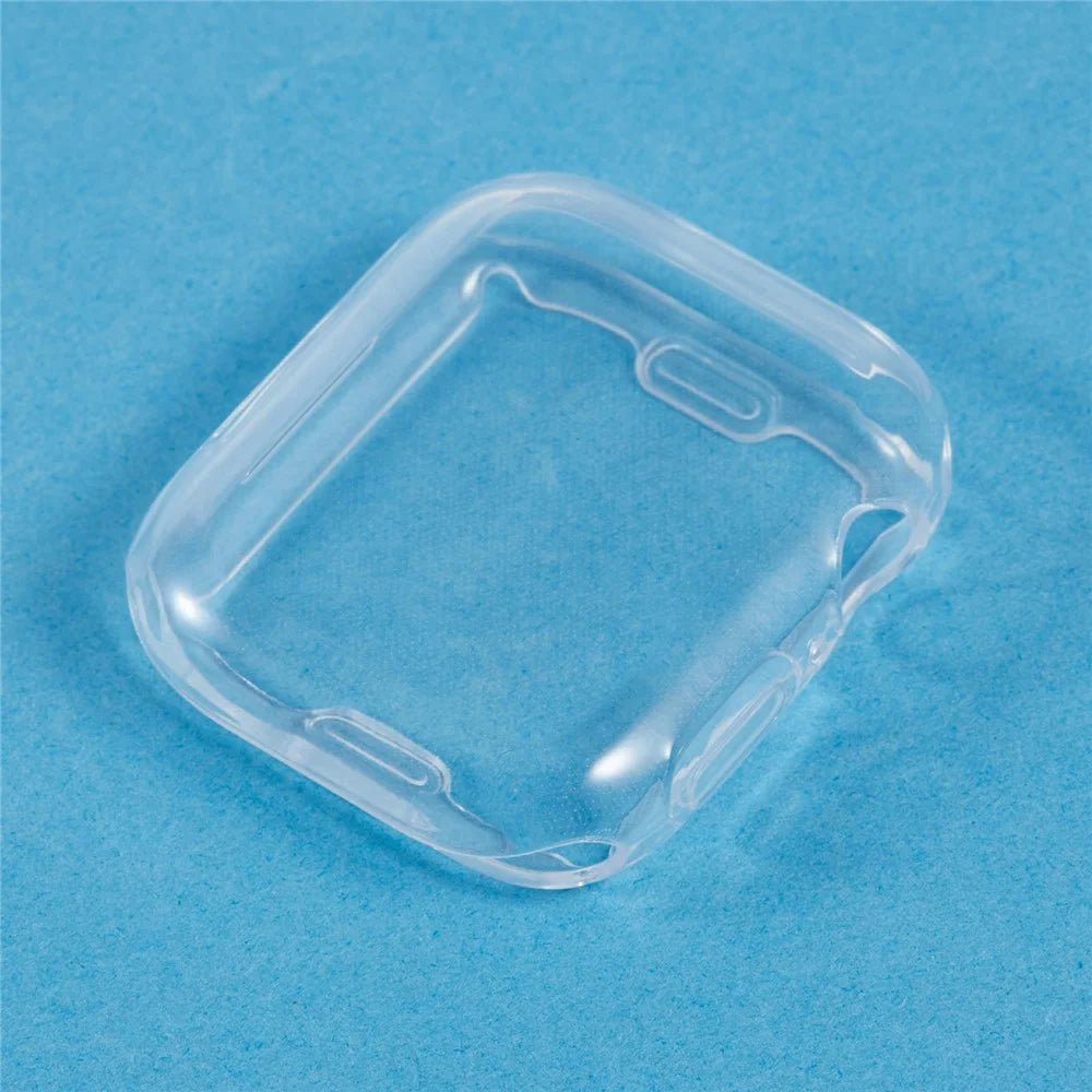 For Apple Watch Series 3 / 2 / 1 38mm Watch Case Full Coverage Flexible TPU Protective Cover - Transparent White - 5