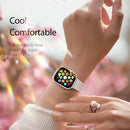 DUX DUCIS For Apple Watch Series 10 42mm Watch Case  Hamo Series PC Smartwatch Cover with Screen Guard - Silver - 4