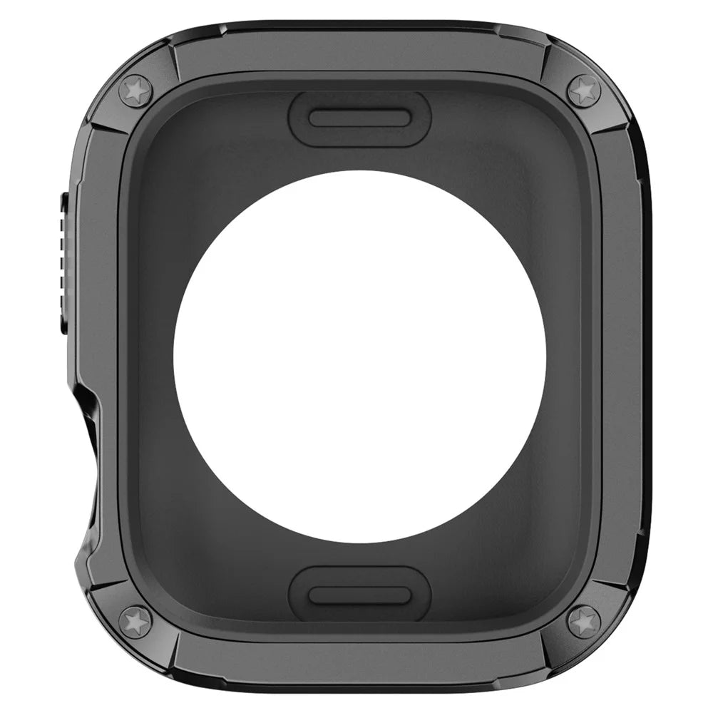Watch Case Set for Apple Watch Series 11 / 10 46mm Hard PC+TPU Watch Frame Cover Combo - Black - 4