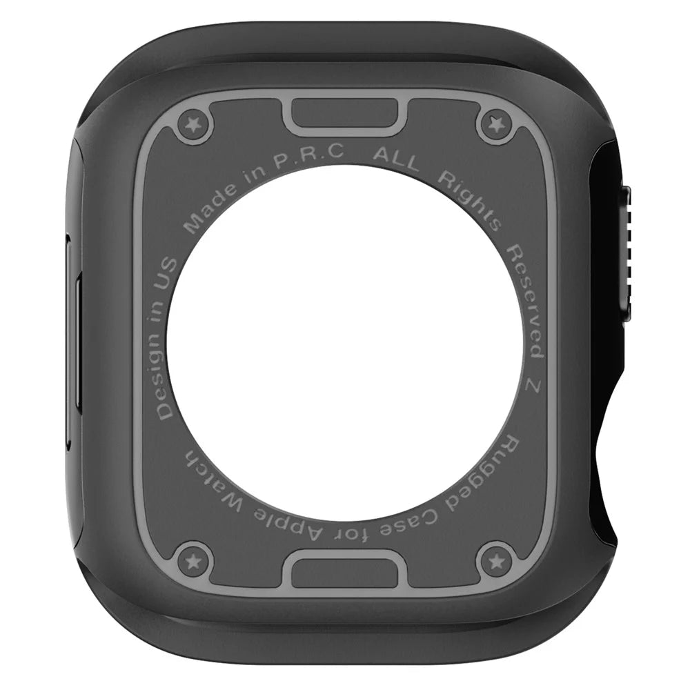 Watch Case Set for Apple Watch Series 11 / 10 46mm Hard PC+TPU Watch Frame Cover Combo - Black - 5