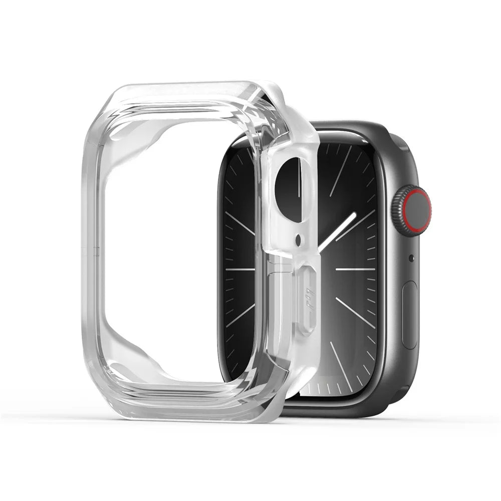 DUX DUCIS For Apple Watch Series 11 / 10 46mm Case  Tamo SeriesPC+Silicone Watch Cover Protector - Transparent White - 1