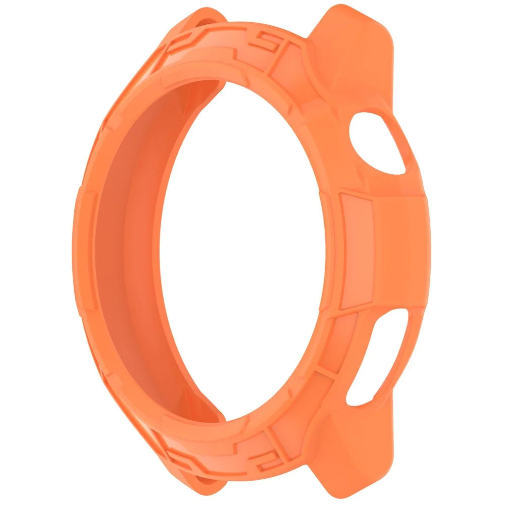 For Coros Pace Pro Soft TPU Watch Case Hollow Shockproof Bumper Frame Cover - Orange - 2