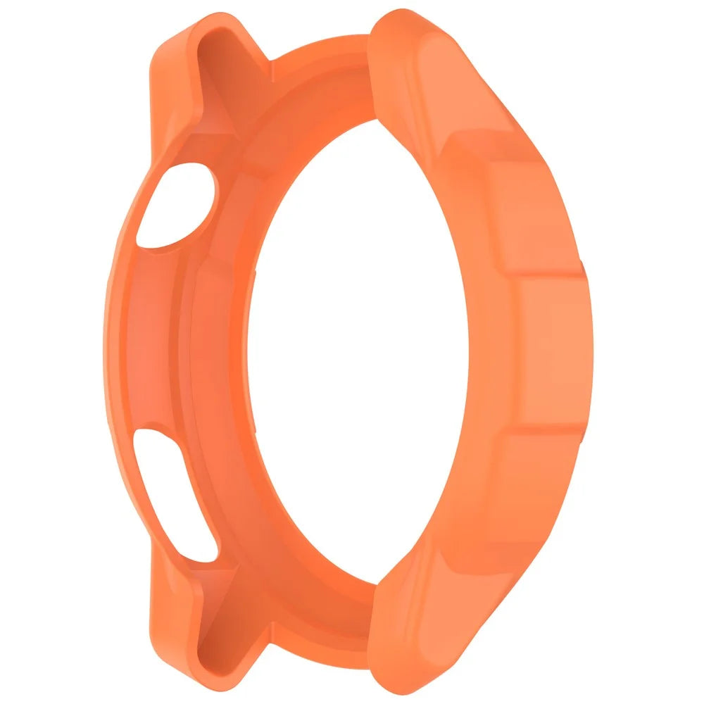 For Coros Pace Pro Soft TPU Watch Case Hollow Shockproof Bumper Frame Cover - Orange - 3
