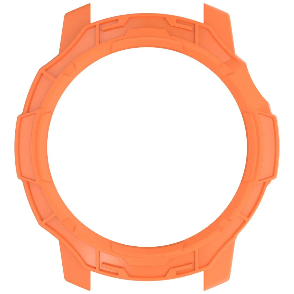 For Coros Pace Pro Soft TPU Watch Case Hollow Shockproof Bumper Frame Cover - Orange - 4