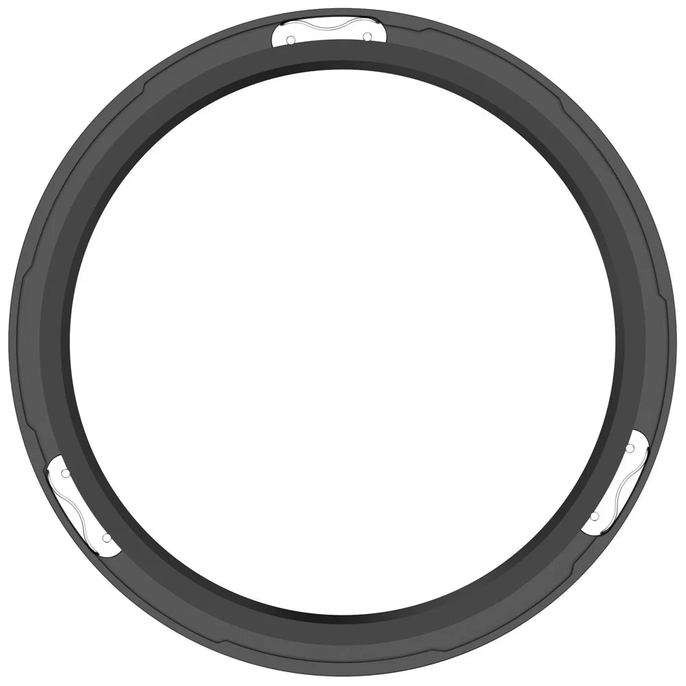 For Xiaomi Watch S4 / S4 eSIM Version / S3 / S3 eSIM Version Bezel Ring 316 Stainless Steel Bezel Loop Cover - Black+Rainbow - 5