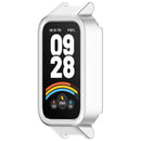 For Xiaomi Smart Band 9 Active / Redmi Band 3 Watch Case Semi-Enclosed Hollow PC Cover - Matte Silver - 5