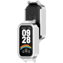 For Xiaomi Smart Band 9 Active / Redmi Band 3 Watch Case Semi-Enclosed Hollow PC Cover - Matte Silver - 6