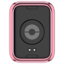 For Xiaomi Smart Band 9 Pro Watch Case Electroplating Full-Wrapped TPU Cover - Pink - 7