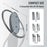 JYS JYS-P5216 Vertical Stand for Sony PlayStation 5 Pro / Playstation 5 / PS5 Slim Game Console Round Base - Grey - 3