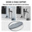 JYS JYS-P5216 Vertical Stand for Sony PlayStation 5 Pro / Playstation 5 / PS5 Slim Game Console Round Base - Grey - 4