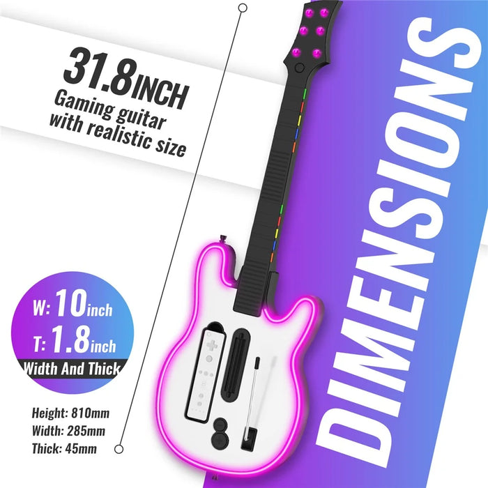 JYS JYS-W001 For Nintendo Wii Game Console Wireless Guitar Controller - 3