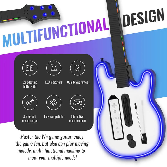 JYS JYS-W001 For Nintendo Wii Game Console Wireless Guitar Controller - 6