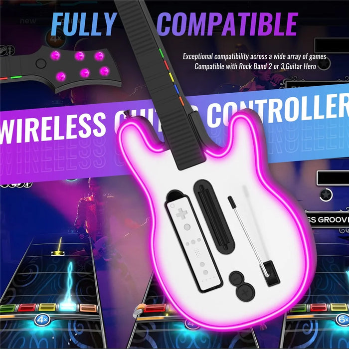 JYS JYS-W001 For Nintendo Wii Game Console Wireless Guitar Controller - 7