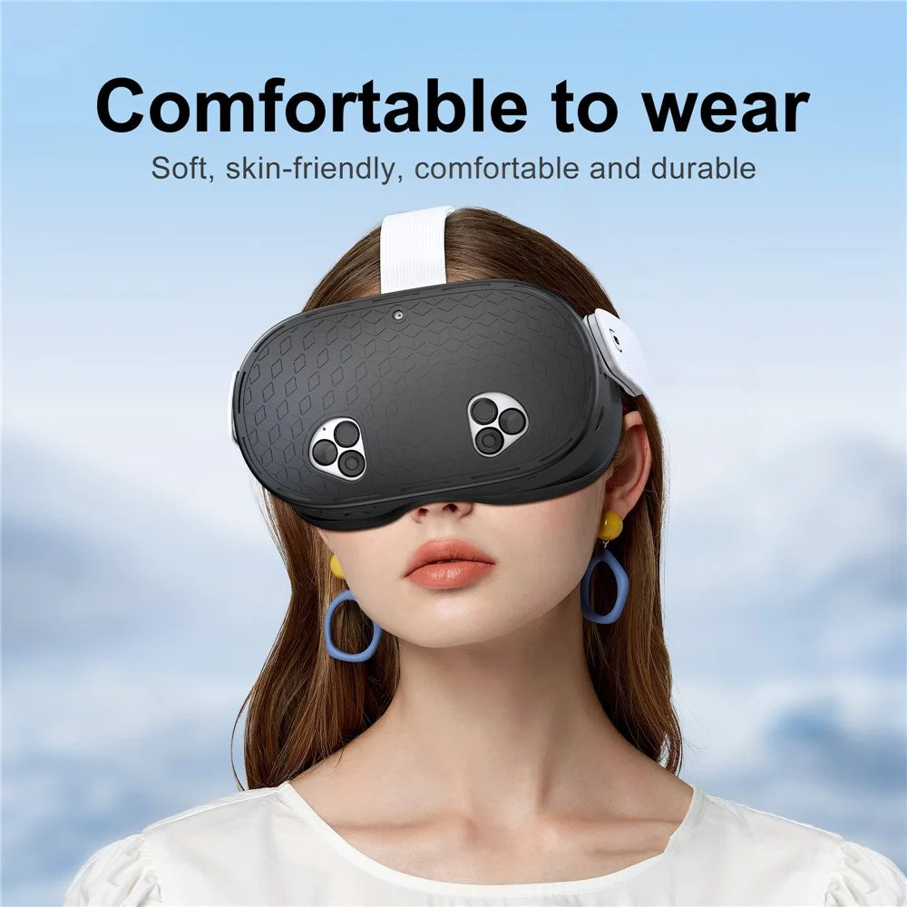 STARTRC GAMES For Meta Quest 3S VR Headset Silicone Cover Anti-Scratch Protective Case - 7