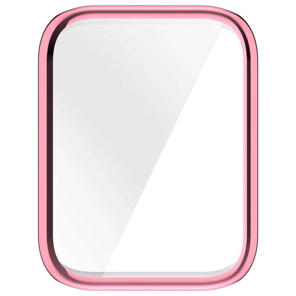For Xiaomi Smart Band 9 Pro Watch Case All-Around TPU Electroplating Protective Cover - Pink - 4