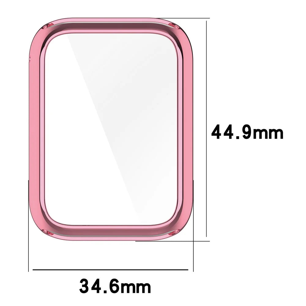 For Xiaomi Smart Band 9 Pro Watch Case All-Around TPU Electroplating Protective Cover - Pink - 7