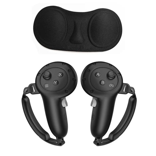 For Meta Quest 3S / 3 Controller Grips Silicone Cover with Straps and Lens Protector - 1