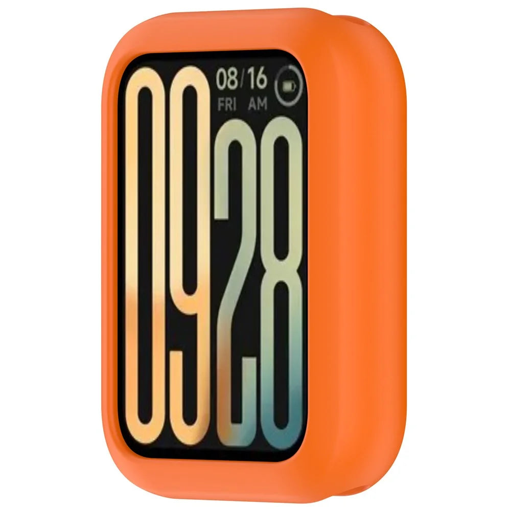 For Xiaomi Smart Band 10 Pro / 9 Pro Case Soft Silicone Protective Frame Cover - Orange - 3