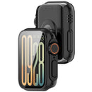 For Xiaomi Smart Band 9 Pro Case Hard PC All-Around Watch Cover with Tempered Glass Film - Black - 4