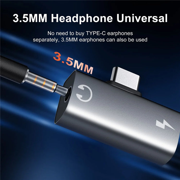 STARTRC GAMES USB-C Headphone Adapter Type-C to Type-C 3.5mm Audio Port Adapter - 7