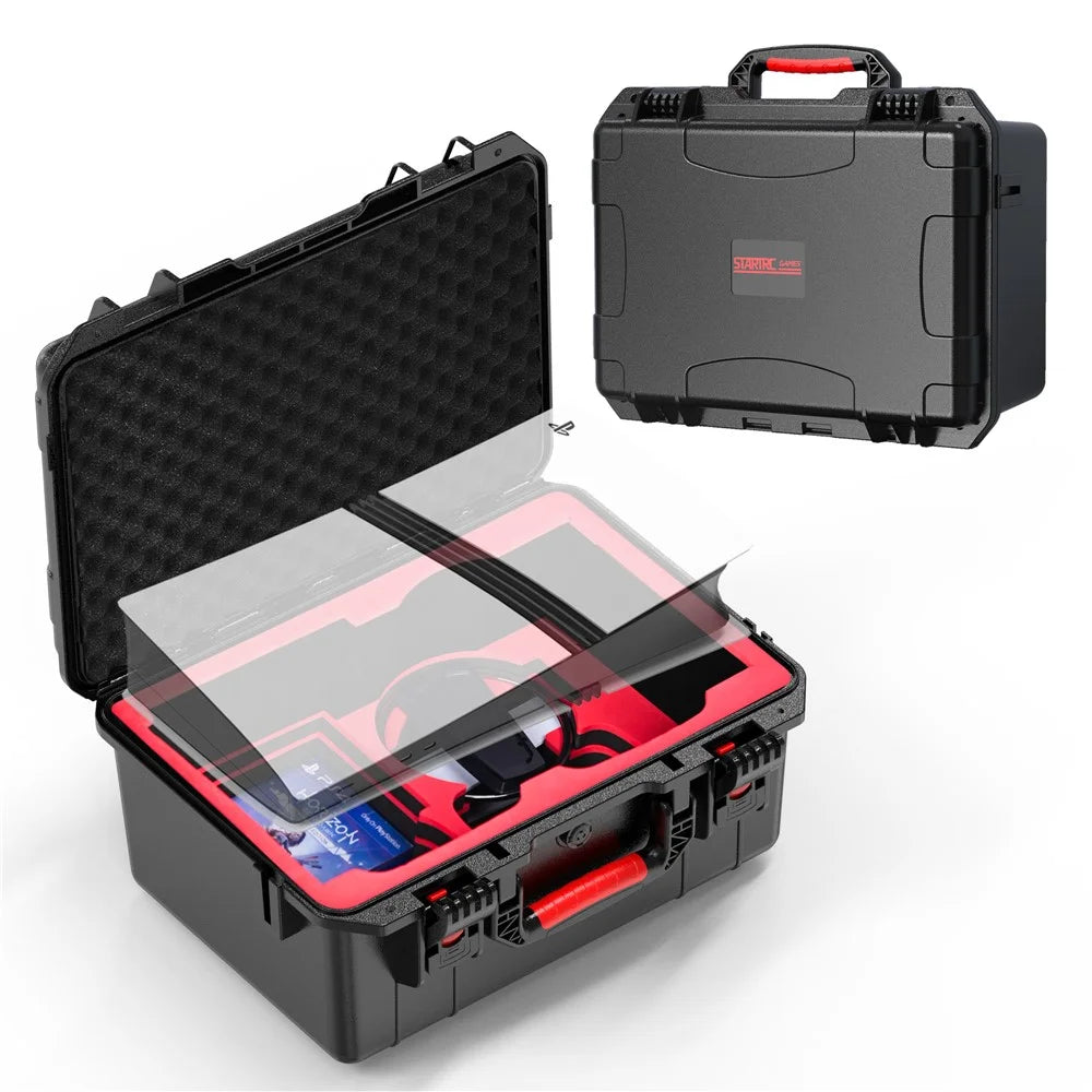 STARTRC GAMES For Sony PlayStation 5 Pro Console Waterproof Storage Case Organizer Portable Travel Carry Box - 2