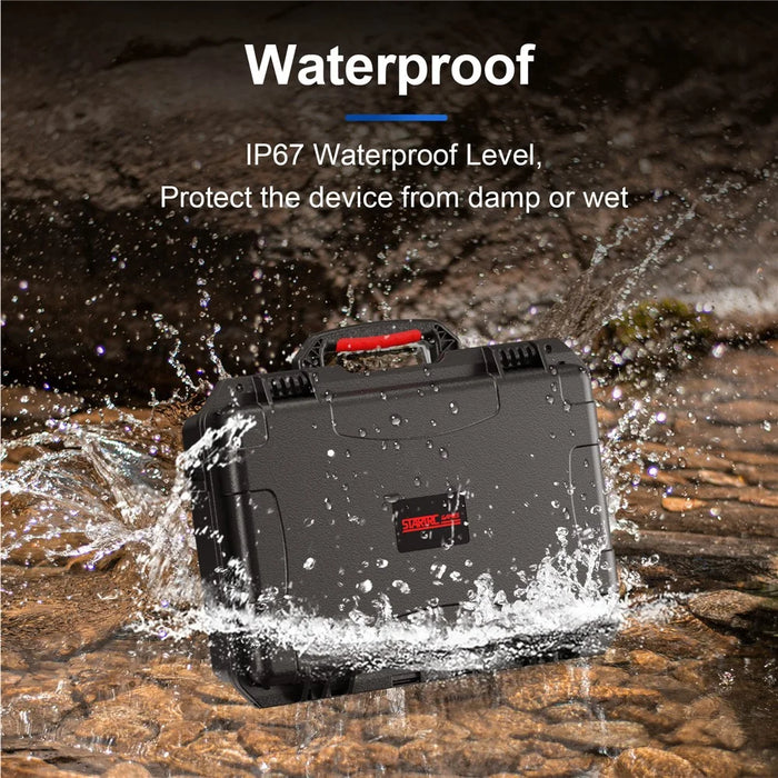 STARTRC GAMES For Sony PlayStation 5 Pro Console ABS Waterproof Storage Case with Portable Handle - 7