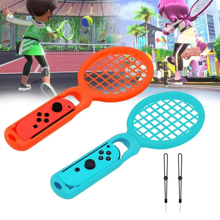 HBS-447 For Nintendo Switch Sports Control Set Joy-Con Wristband Tennis Racket Fitness Leg Strap Sword Game Accessories - 3