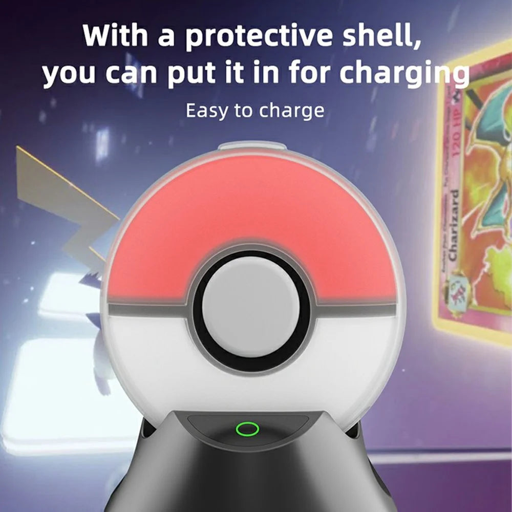 HBS-524 Charging Stand for Pokemon GO Plus + Anti-Slip Charger Dock with Silicone Cover - 5