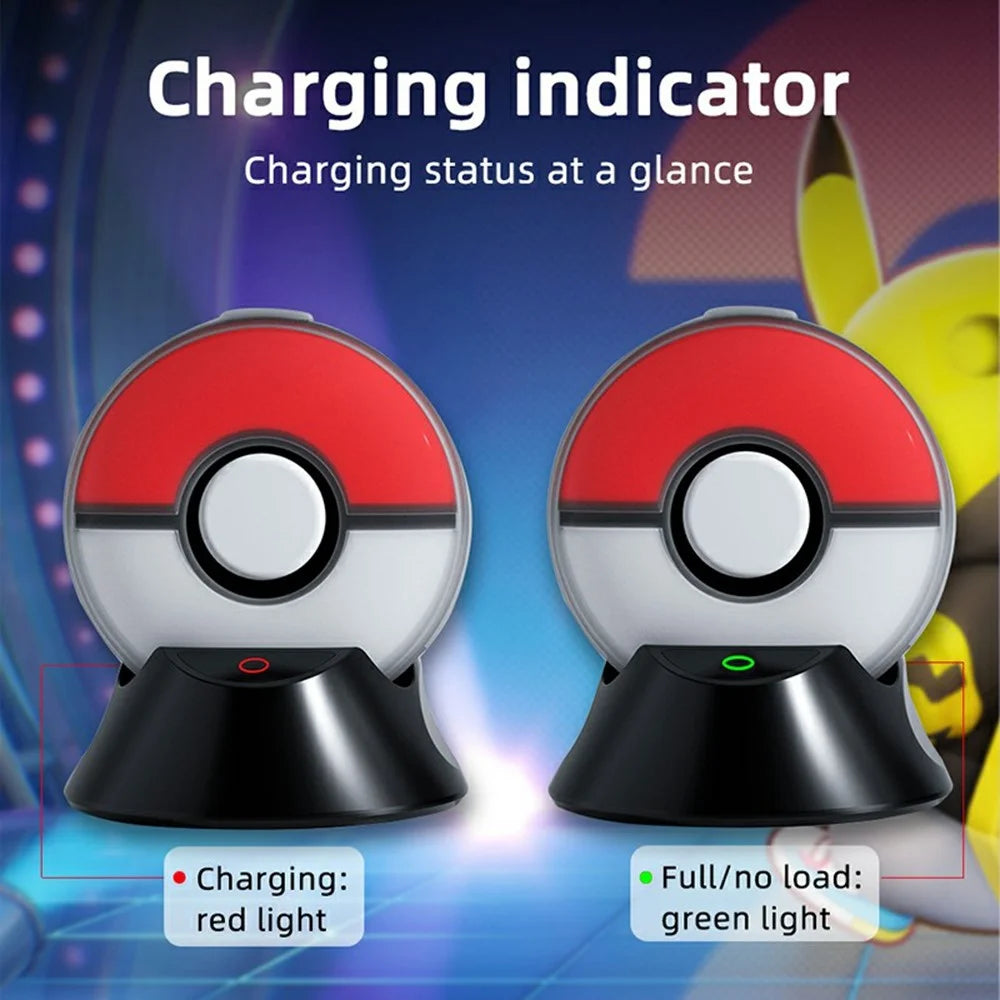 HBS-524 Charging Stand for Pokemon GO Plus + Anti-Slip Charger Dock with Silicone Cover - 6