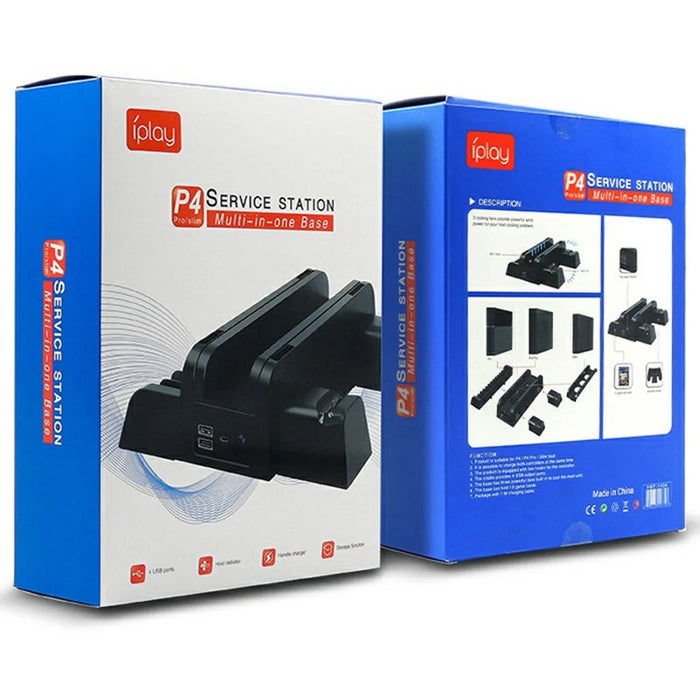 IPLAY HBP-149A Storage Stand for PS4 Pro  /  PS4 Slim  /  PS4 Cooling Fan Charging Station - 6