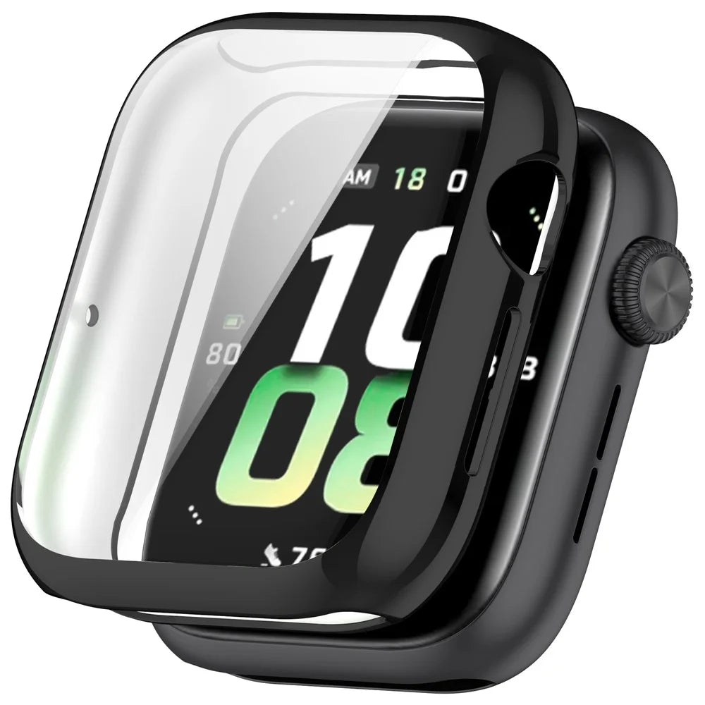 For Honor Watch 5 Electroplating TPU Protective Cover Watch Case with Screen Film - Black - 1