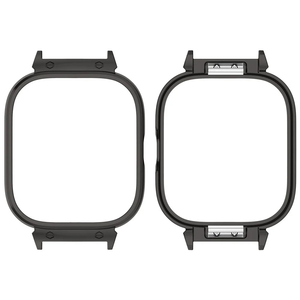 Watch Case For Xiaomi Redmi Watch 5 eSIM  /  Watch 5  /  Watch 4 Metal Frame Protective Cover - Black - 2