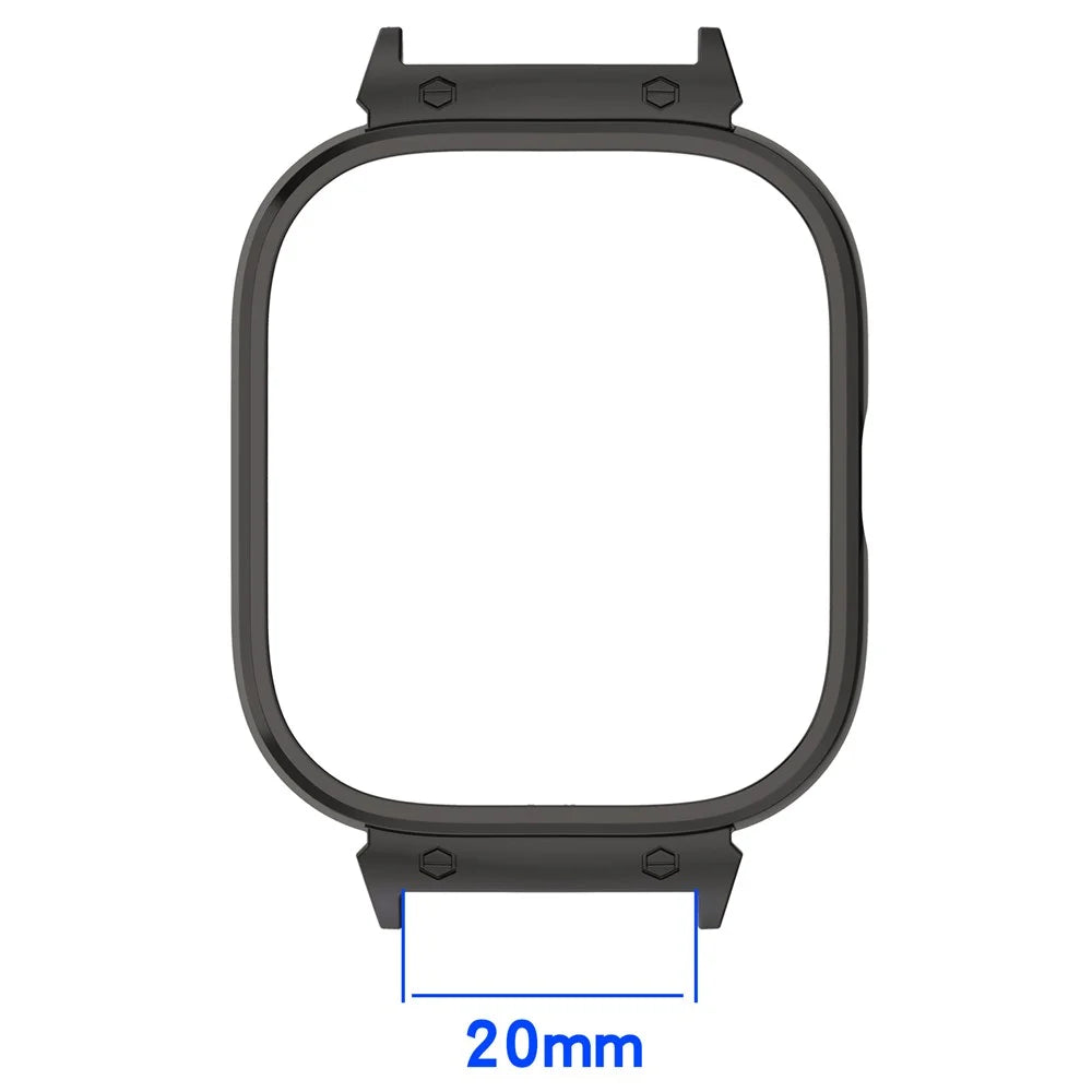 Watch Case For Xiaomi Redmi Watch 5 eSIM  /  Watch 5  /  Watch 4 Metal Frame Protective Cover - Black - 3
