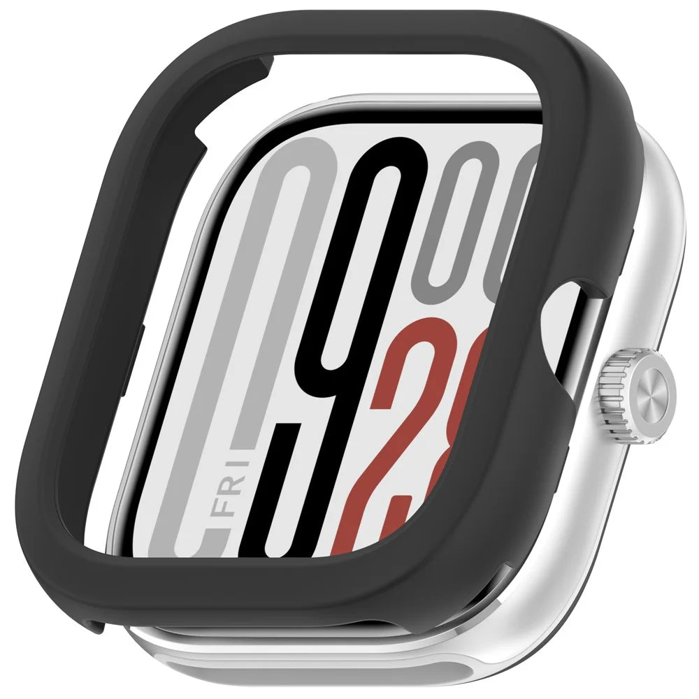 Watch Case For Xiaomi Redmi Watch 5 eSIM  /  Watch 5  /  Watch 4 Semi-Enclosed Hollow PC Protective Cover - Black - 1