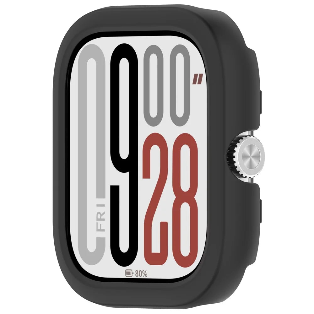 Watch Case For Xiaomi Redmi Watch 5 eSIM  /  Watch 5  /  Watch 4 Semi-Enclosed Hollow PC Protective Cover - Black - 5