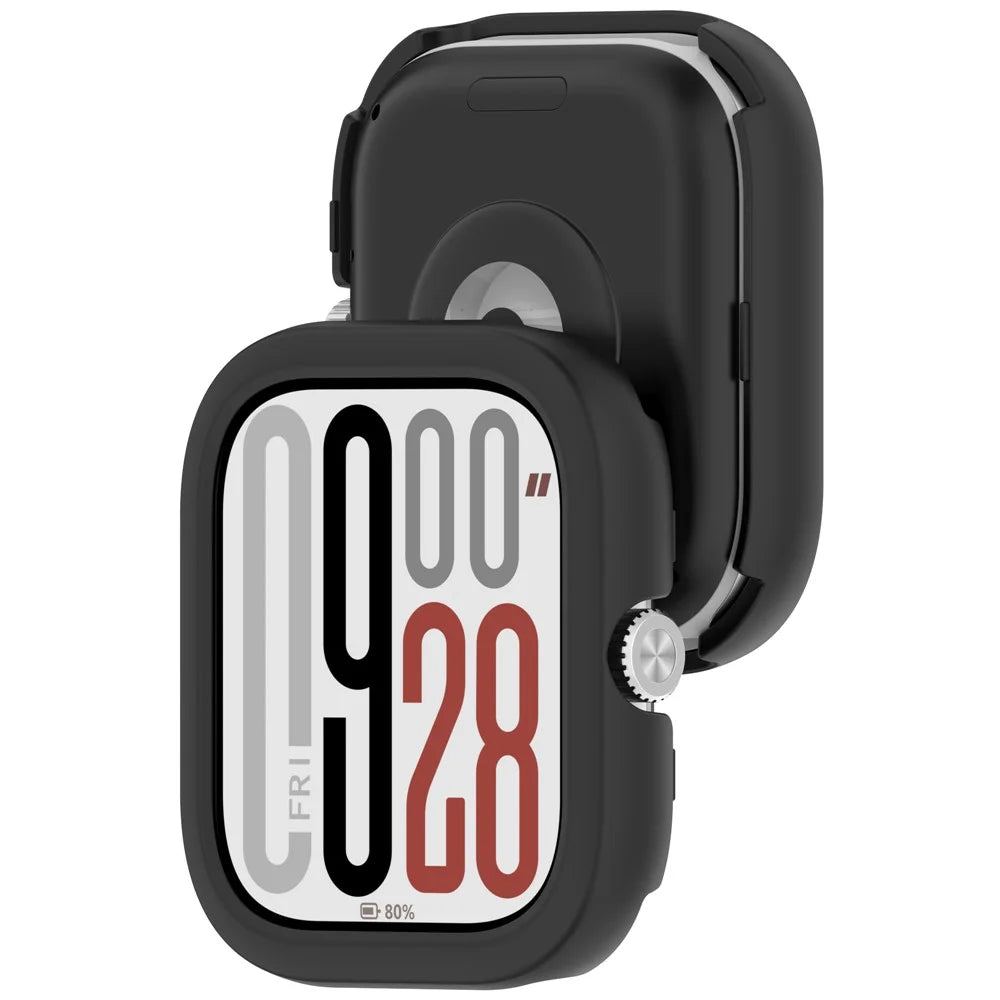 Watch Case For Xiaomi Redmi Watch 5 eSIM  /  Watch 5  /  Watch 4 Semi-Enclosed Hollow PC Protective Cover - Black - 6
