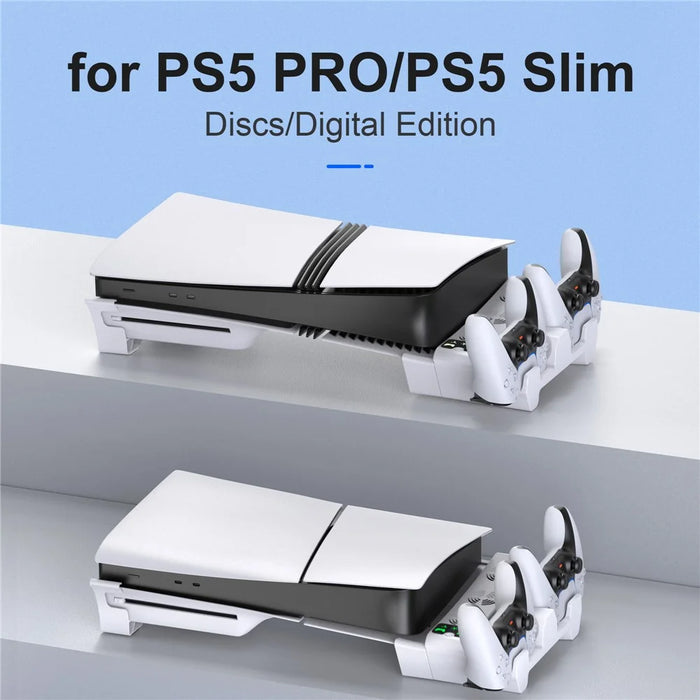 STARTRC GAMES Cooling Stand for Sony PS5 Pro / PS5 Slim (Digital / Disc Edition) Controller Charging Dock Radiator - 3