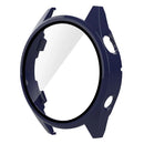 For Aigo G20 Watch Case PC Frame Cover with Tempered Glass Screen Film - Dark Blue - 1