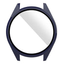 For Aigo G20 Watch Case PC Frame Cover with Tempered Glass Screen Film - Dark Blue - 2