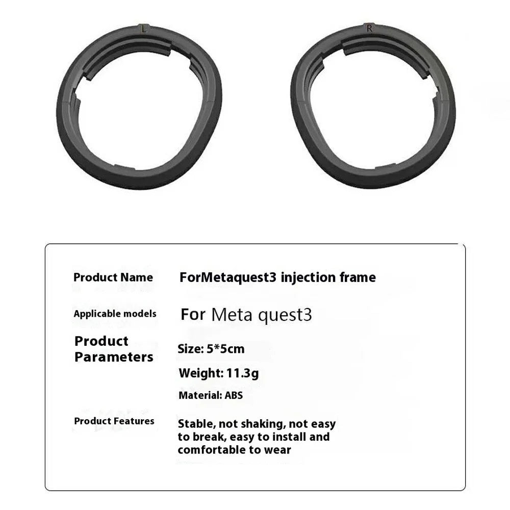 For Meta Quest 3 Magnetic Eyeglass Frames VR Lens Protector Frame VR Headset Accessories - 3