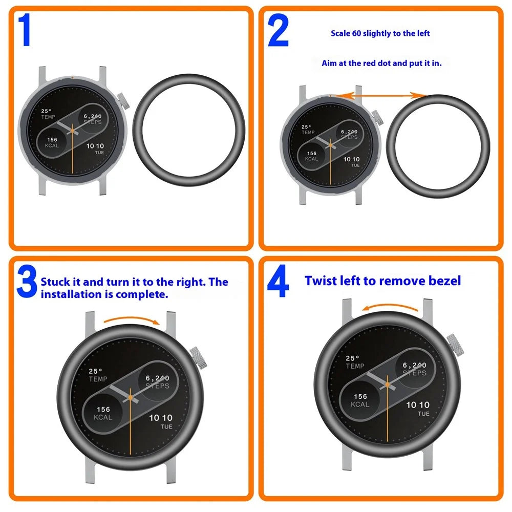 For Nothing CMF Watch Pro 2 Metal Watch Bezel Round Arc Design Smartwatch Ring - Grey - 5