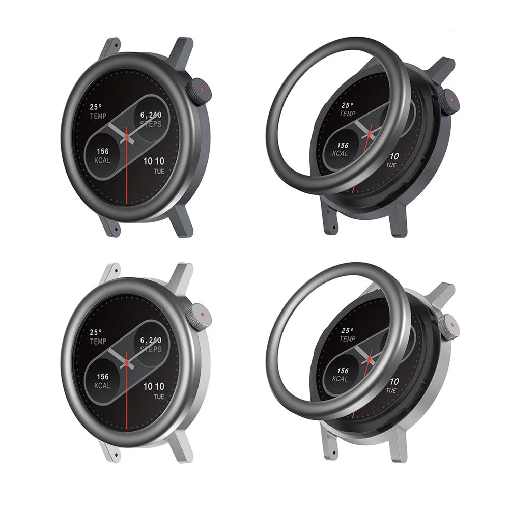 For Nothing CMF Watch Pro 2 Metal Watch Bezel Round Arc Design Smartwatch Ring - Grey - 6