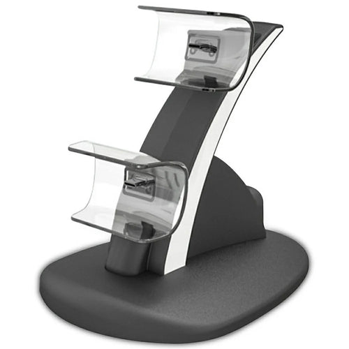 IPLAY HBP-253 For Sony PlayStation 5 Game Controller Holder Storage Stand Charging Dock with Type-C Port LED Indicator - Black - 1