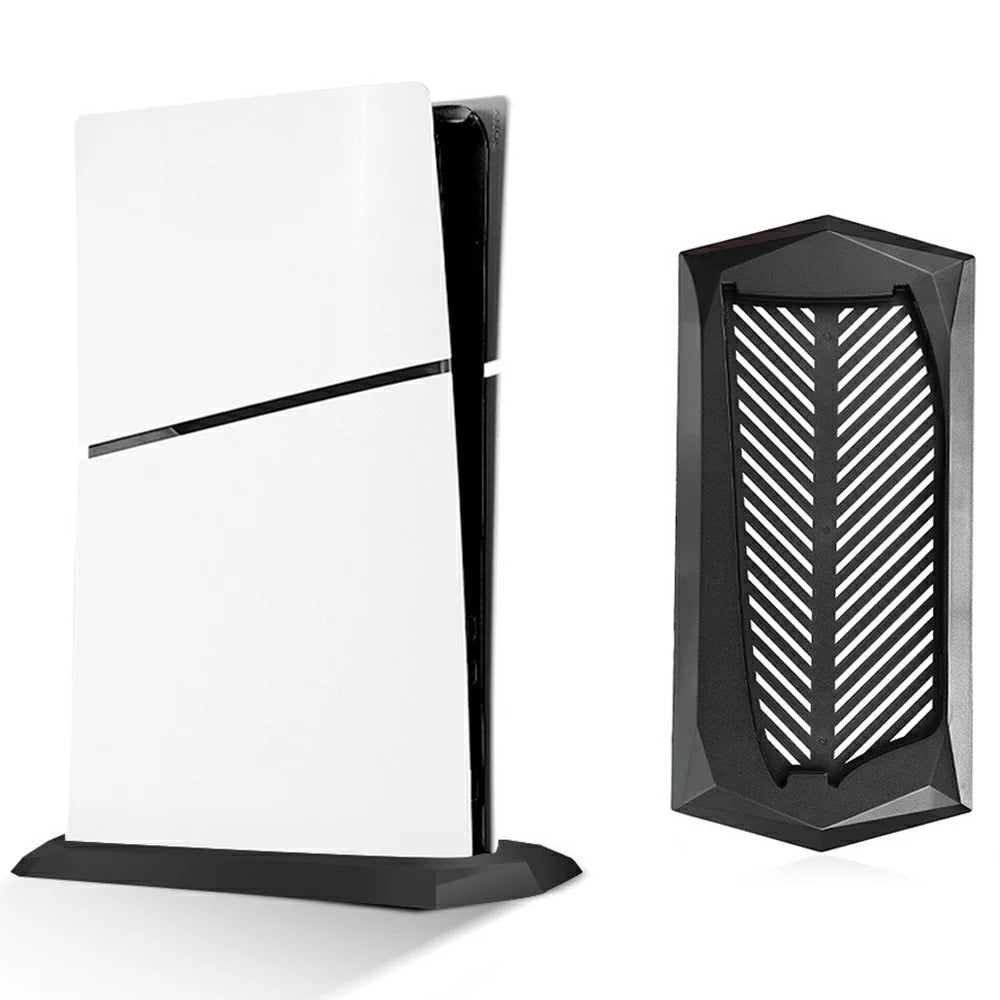 Cooling Stand for Sony PS5 Slim Disc Edition Vertical Game Console Heat Dissipation Base - Black - 1