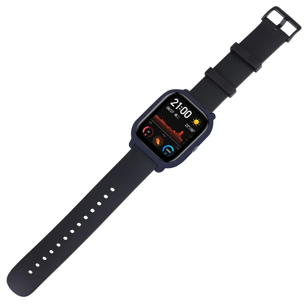 For Huami Amazfit GTS Silicone Protective Case Slim Fit Durable Cover - Midnight Blue - 3