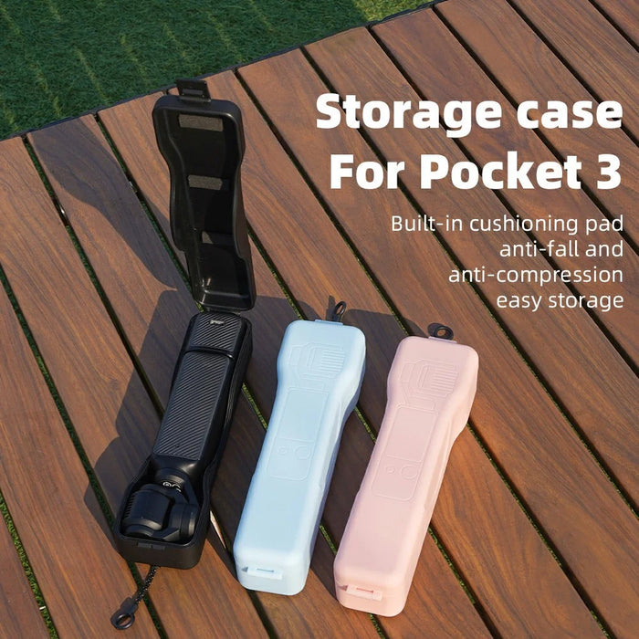 For DJI Osmo Pocket 3 Storage Case Waterproof Protective Cover with Soft Cushioning - Black - 3