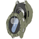 For Samsung Galaxy Watch7 40mm Watch Case Hollow Armor Soft TPU Watch Frame - Green - 3